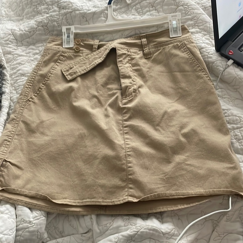Tan cargo skirt